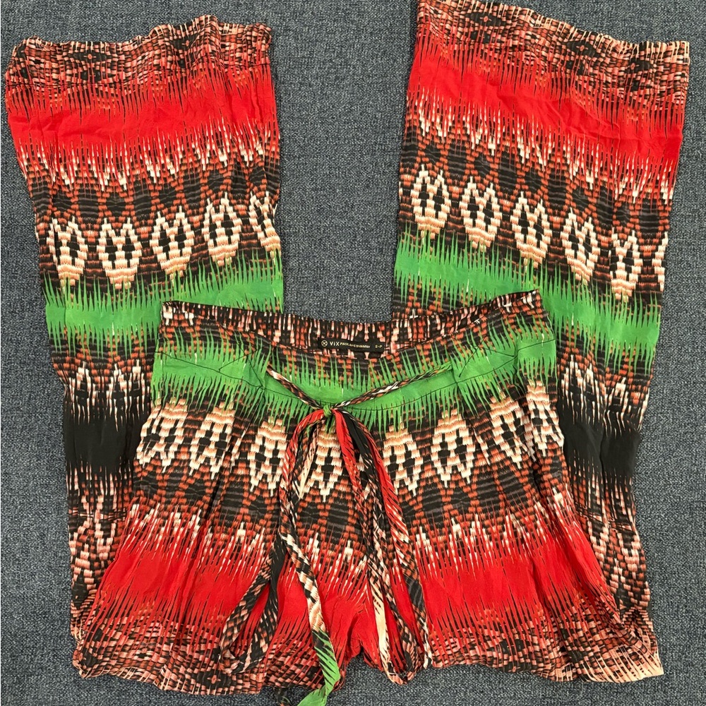 Vix Paula Hermanny Mabel Print Silk Paje Gui Pant